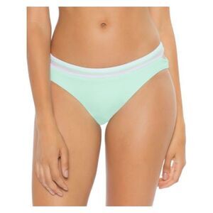SO LUNA Women's Green Lace Trim Side Cut Outs Swimwear Bottom S